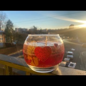 Valentines day candle